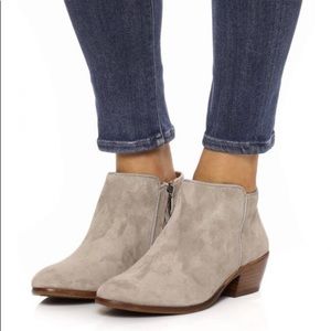Sam Edelman Petty Chelsea Boot Gray Suede Ankle Boots Size 9.5